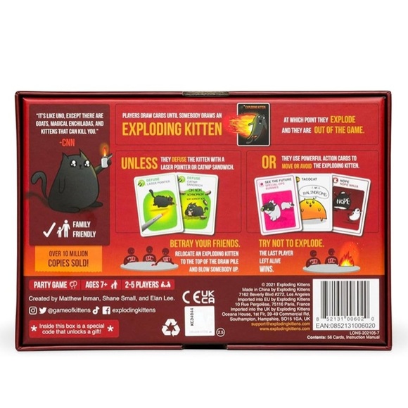 Exploding Kittens Card Game - Picture 2 of 7